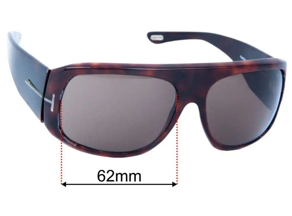 Tom Ford Porfirio TF21 62mm Replacement Lenses